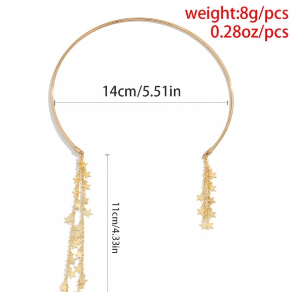 ✨✨Open Choker Cascade Star Necklace ✨✨ - Picture 4 of 4